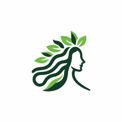 Nature goddess logo