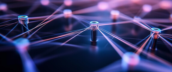 Linking entities. Business network, networking, link, social media, SNS, internet communication, people connection concept abstract. 