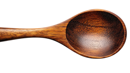 Elegant wooden spoon crafted for culinary delights in a minimalist kitchen setting