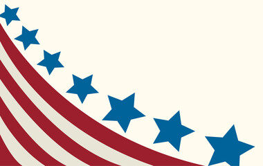 USA flag in style vector