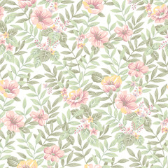 seamless pattern with flowers
