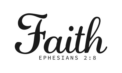 Biblical Phrase, Christian typography for banner, poster, card, apparel design