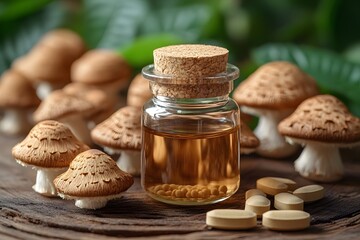 Natural Herbal Remedies with Mushrooms and Supplements for Holistic Health