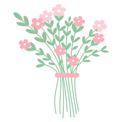 bouquet of pink flowers