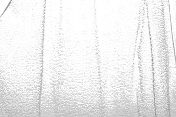 Distressed Grunge Towel Fabric Texture Overlay on Transparent Background