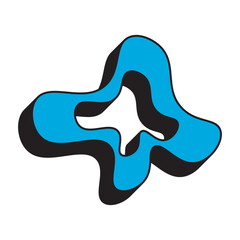 Obraz premium Abstract Funky Shape Icon