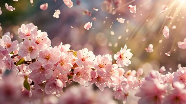 Pastel floral background with copy space. Banner for women's or mothers day