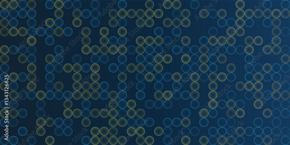 Aufkleber dark abstract partially faded spotted pattern, circular gradient shapes, spots with randomly changin