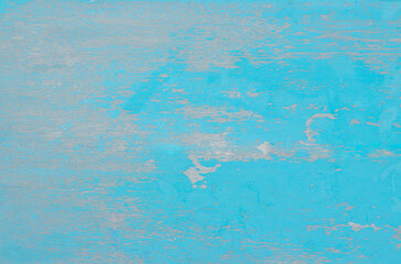 Old grunge wood plank texture background. Vintage blue and white peeling wooden board wall have antique cracking style object for furniture design. Painted weathered table woodworking hardwoods empty.