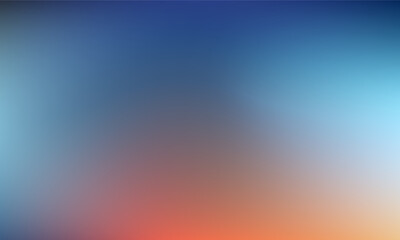 Abstract Gradient Background with a Serene Blend of Blues and Orange Hues