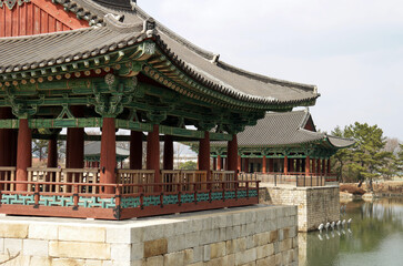 Obraz premium Donggung Palace and Wolji Pond, South korea