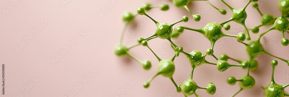 Poster elegant a conceptual 3d rendering of botulinum neurotoxin molecules attacking nerve cells visually d