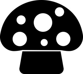Mushrooms icon, Black silhouette Vector designs elements template icons, mushroom farm logo vintage , fungus mold clip art psychedelic groove element decoration sticker, on transparent background
