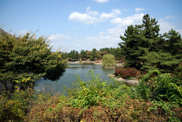 Obraz premium Donggung Palace and Wolji Pond, South korea