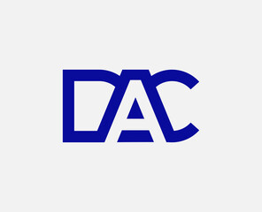 Letter DAC creative logo design vector Stock Vector