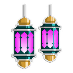  hanging lantern lamp jand draw style