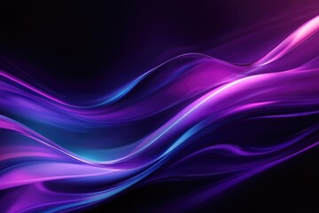 Obraz premium An abstract digital artwork featuring flowing vibrant blue and purple colors