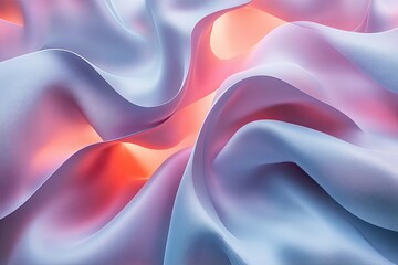 Obraz premium Abstract image showing flowing fabric with bright colors and soft lighting