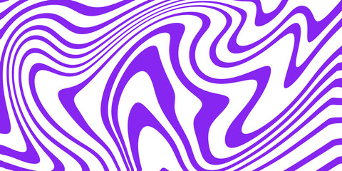 Purple wavy line fluid element with transparent background