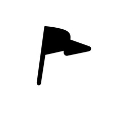 Flag silhouette icon