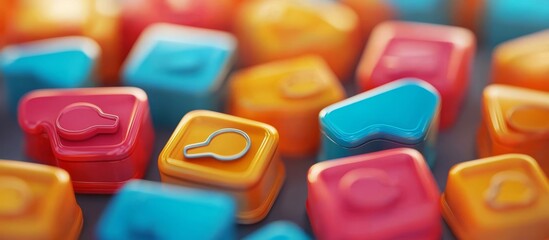 Naklejka premium Engaging conversations are sparked through well-designed polls.