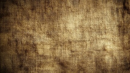 Rustic burlap texture with muted brown tones and coarse fibers