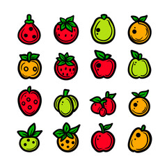 fruit icon set 2