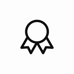 achievement medal award icon vector sign