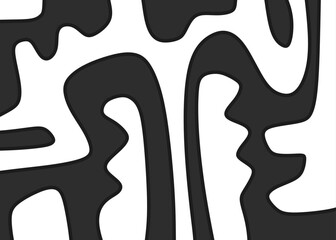 Minimalist background with seamless maze line pattern