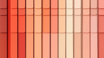 Seamless Gradient Color Palette in Warm Peach and Coral Tones