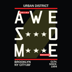 awesome brooklyn nyc core urban style district with stars bold text