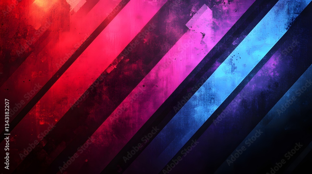 Aufkleber diagonal colorful stripes create a vibrant and textured background design