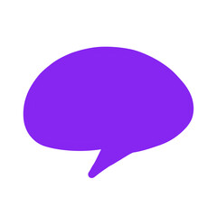 Chat bubble icon with transparent background