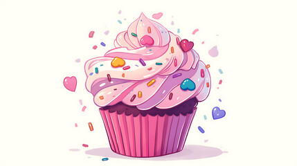 Illustration about bakery and bakery equipment, bread doodle cartoon.