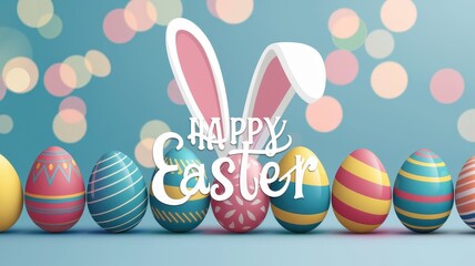 Easter celebrations with colorful decorated eggs and cute bunny ears, festive springtime vibes, family traditions, holiday joy, vibrant decoration ideas.