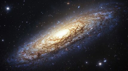 Fototapeta premium Ethereal Milky Way Galaxy with a Dreamy Glow