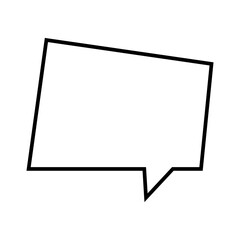 Speech bubble vector icon. Chat illustration sign. Message symbol. Text bubble logo.