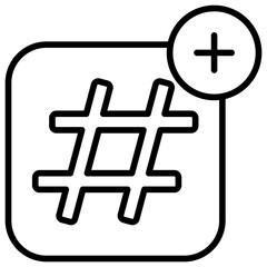Obraz premium Hashtag Icon
