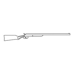 Weapon icon vector. Gun illustration sign. Machine gun symbol. Pistol logo.