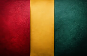 Fototapeta premium A bright background in shades of yellow, red, and green for Black History Month