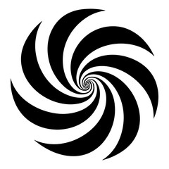 Spiral elements icon pattern spiral abstract vector