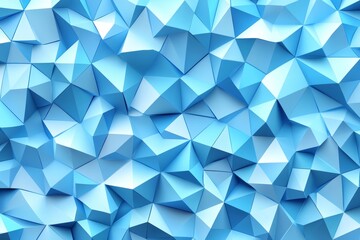 Fototapeta premium An abstract 3D background with futuristic blue geometric patterns