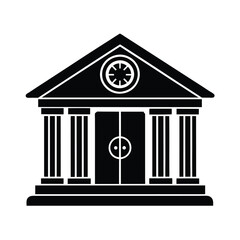 vector illustration of a bank icon