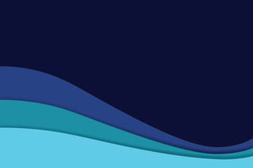 Abstract layered color waves