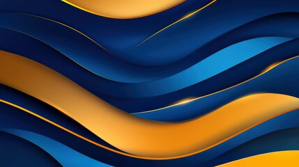 Obraz premium A luminous, futuristic display of glowing threads and geometric shapes shines against a deep, long way dark background, exuding elegance and sophistication.