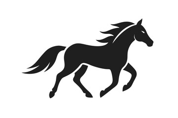 horse silhouette vector