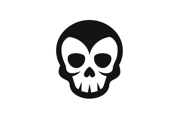 Fototapeta premium skull on white