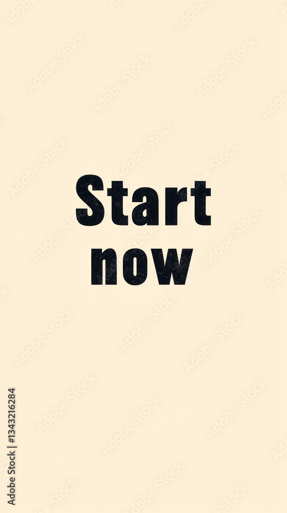 Poster a bold and impactful phrase commands attention with its straightforward call to action. this powerfu