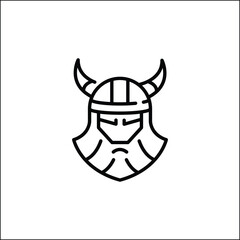 Viking Warrior icon. Simple Viking Warrior icon for social media, app, and web design. Vector illustration
