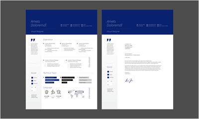 Clean Resume Layout, Minimalist resume cv template, Resume design template
